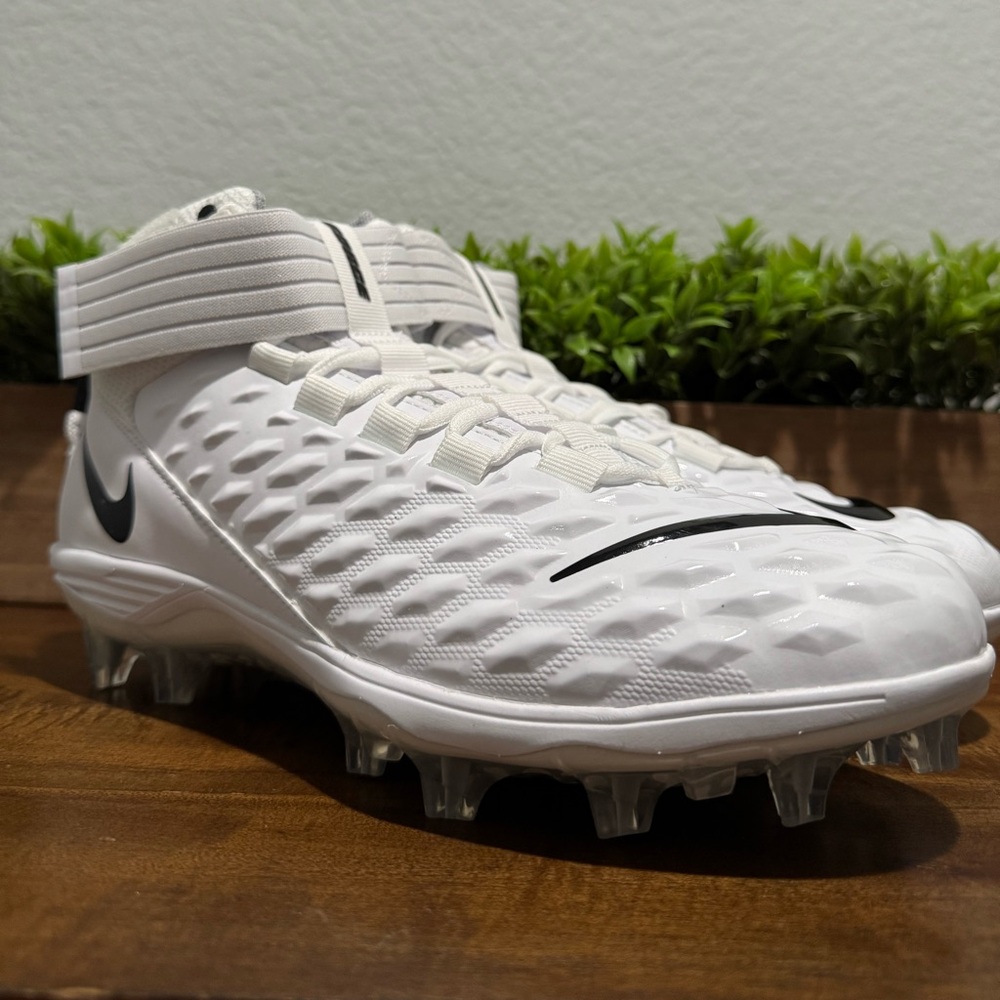 Nike Force Savage Pro 2 Football Cleats White Black AH4000-100 Men’s Size 9.5 - Picture 5 of 11